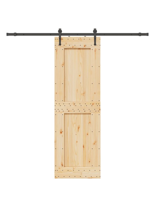 Liukuovi asennustarvikkeineen 70x210 cm täysi mänty