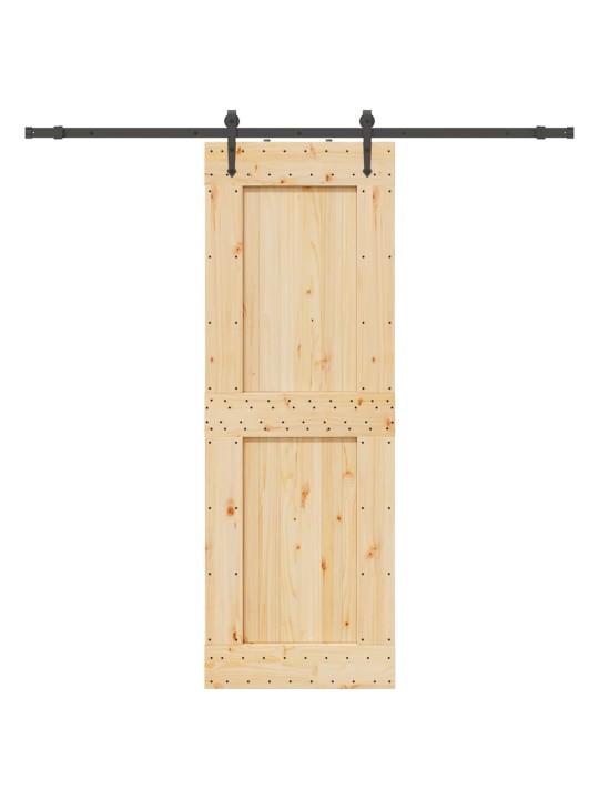Liukuovi asennustarvikkeineen 80x210 cm täysi mänty