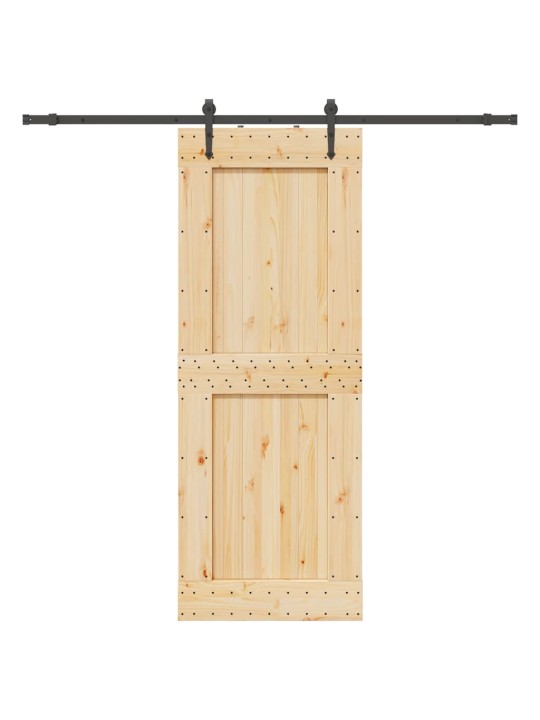 Liukuovi asennustarvikkeineen 85x210 cm täysi mänty