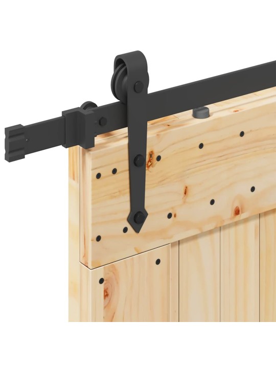 Liukuovi asennustarvikkeineen 100x210 cm täysi mänty