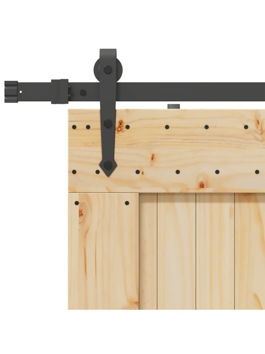 Liukuovi asennustarvikkeineen 100x210 cm täysi mänty