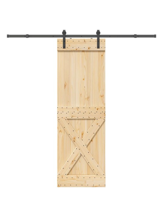 Liukuovi asennustarvikkeineen 70x210 cm täysi mänty