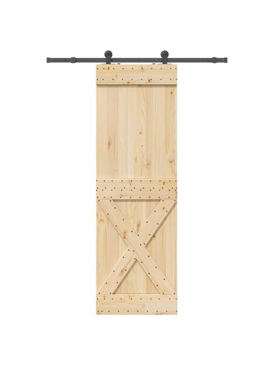 Liukuovi asennustarvikkeineen 70x210 cm täysi mänty