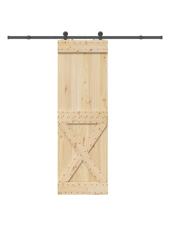 Liukuovi asennustarvikkeineen 70x210 cm täysi mänty