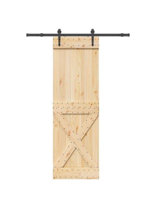 Liukuovi asennustarvikkeineen 70x210 cm täysi mänty