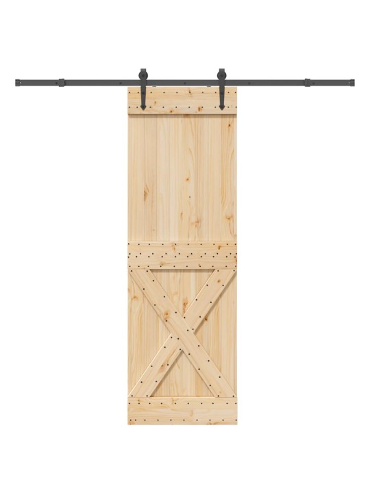 Liukuovi asennustarvikkeineen 70x210 cm täysi mänty