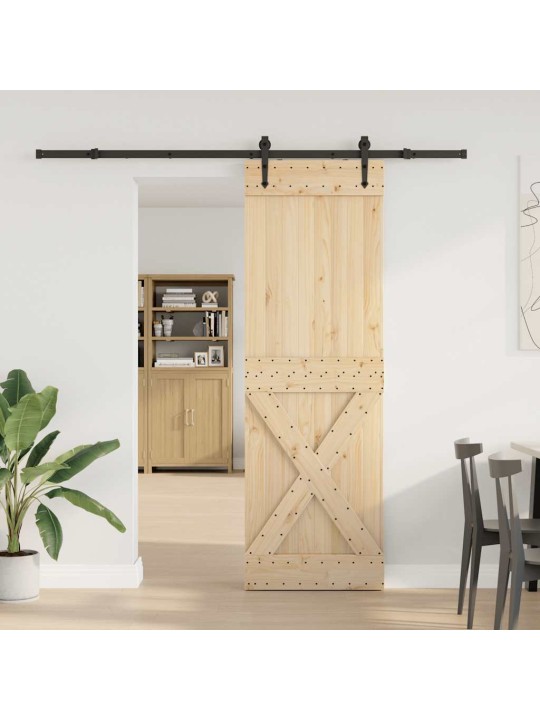 Liukuovi asennustarvikkeineen 70x210 cm täysi mänty