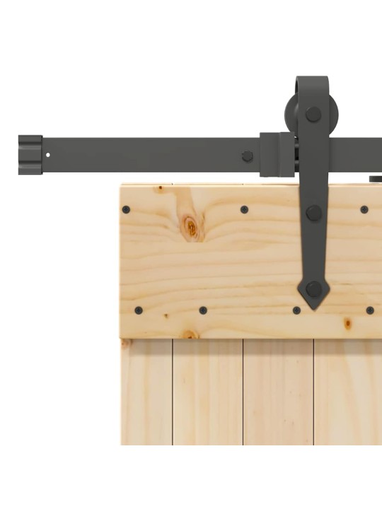 Liukuovi asennustarvikkeineen 90x210 cm täysi mänty
