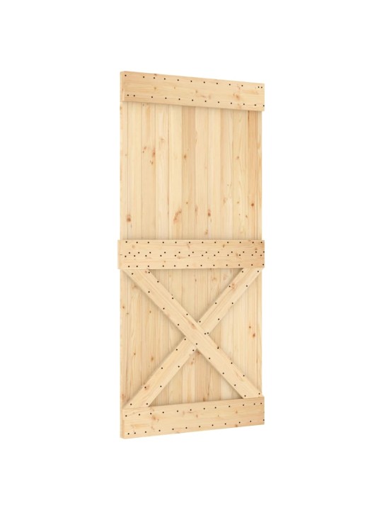 Liukuovi asennustarvikkeineen 95x210 cm täysi mänty