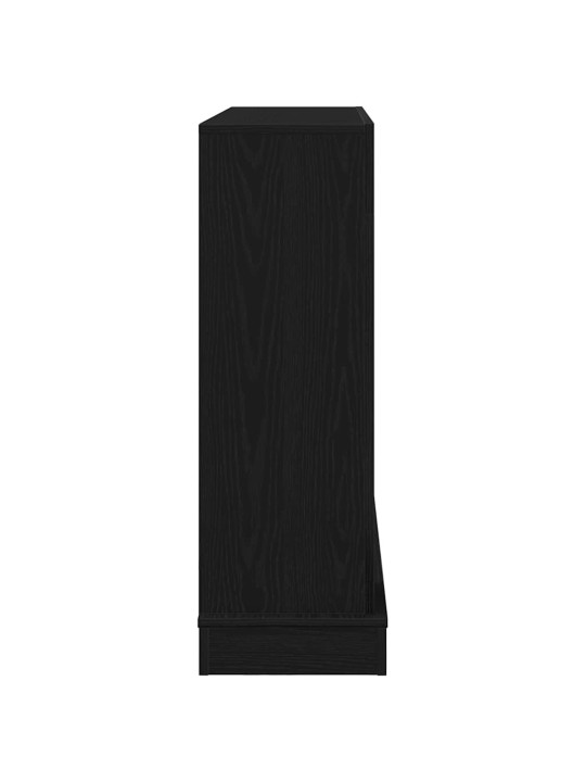 Takkahuone musta tammi 100x30x87,5 cm teknillinen puu