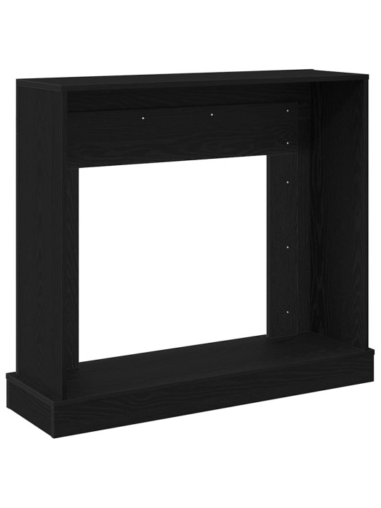 Takkahuone musta tammi 100x30x87,5 cm teknillinen puu