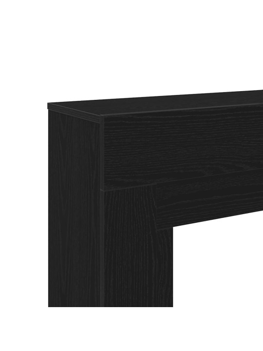 Takkahuone musta tammi 100x30x87,5 cm teknillinen puu