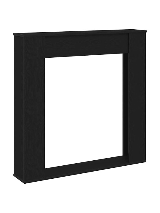 Takkahuone musta tammi 100x20x100 cm teknillinen puu