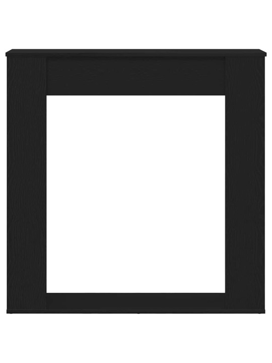 Takkahuone musta tammi 100x20x100 cm teknillinen puu