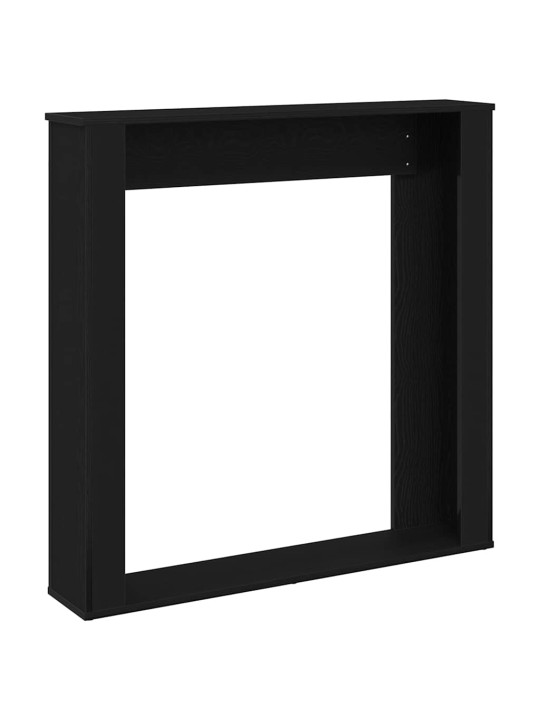 Takkahuone musta tammi 100x20x100 cm teknillinen puu