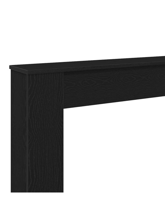Takkahuone musta tammi 100x20x100 cm teknillinen puu