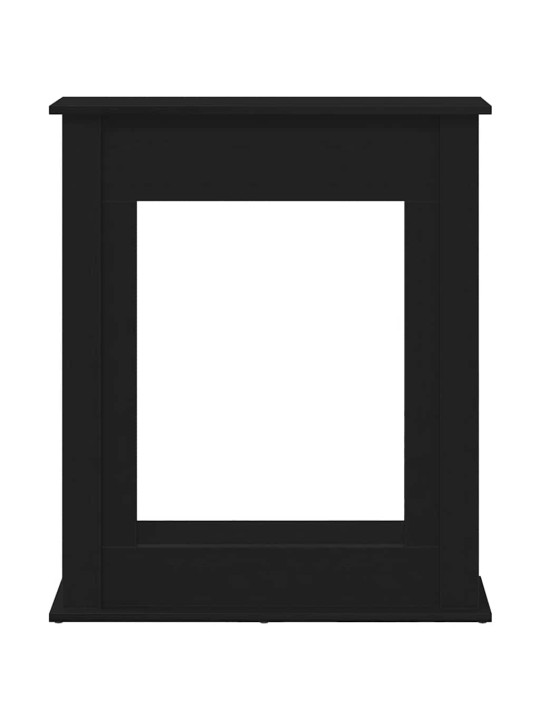 Takkahuone musta tammi 75x20x87,5 cm teknillinen puu