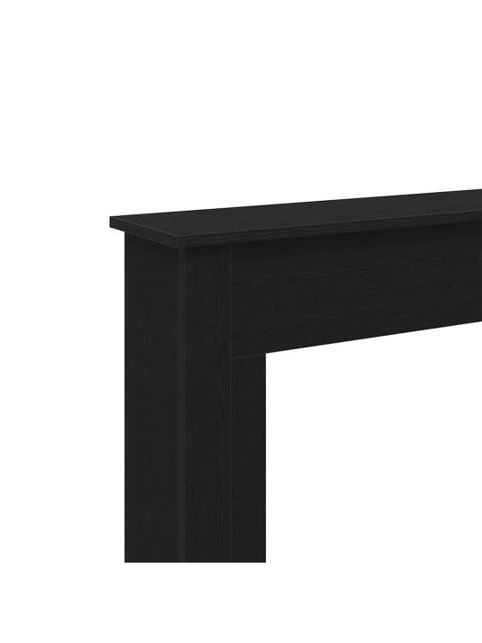 Takkahuone musta tammi 75x20x87,5 cm teknillinen puu