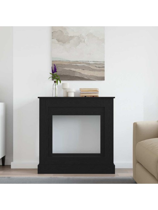 Takkahuone musta tammi 90x30x90 cm teknillinen puu