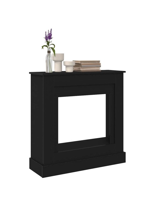 Takkahuone musta tammi 90x30x90 cm teknillinen puu