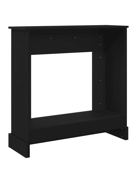 Takkahuone musta tammi 90x30x90 cm teknillinen puu