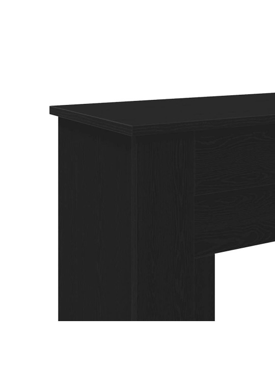 Takkahuone musta tammi 90x30x90 cm teknillinen puu