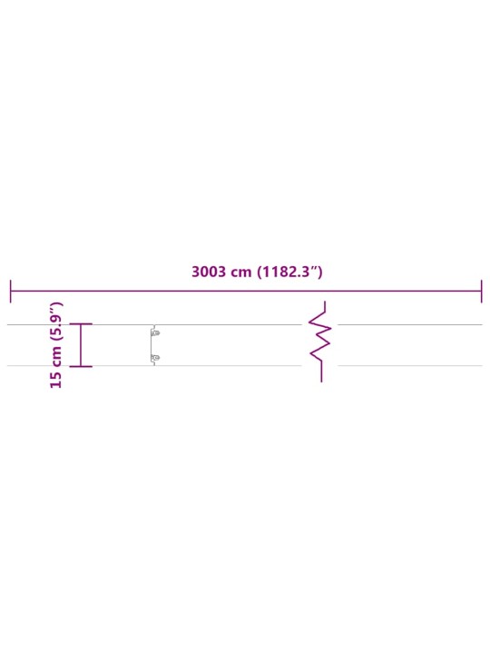Nurmikon reunalistat 30 kpl 15x103 cm ruostumatonta terästä