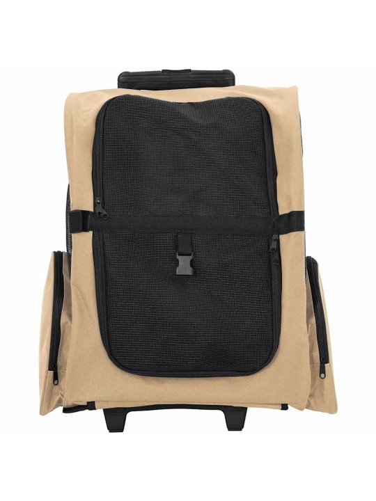 Lemmikkikärryt 3-in-1 kuviointi hiekka 48x32x57 cm oxford-kangas
