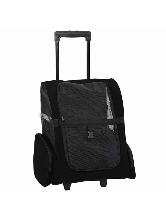 Lemmikkikärryt 3-in-1 musta 48x32x57 cm oxford-kangas