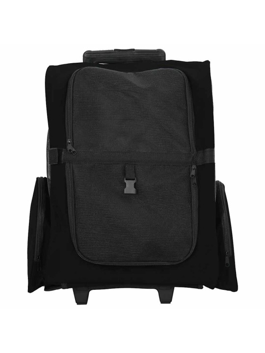 Lemmikkikärryt 3-in-1 musta 48x32x57 cm oxford-kangas