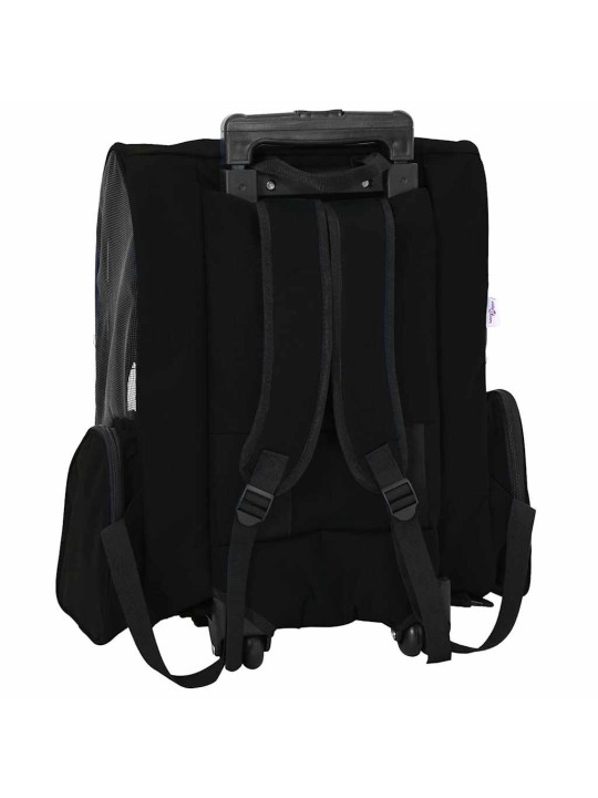 Lemmikkikärryt 3-in-1 musta 48x32x57 cm oxford-kangas