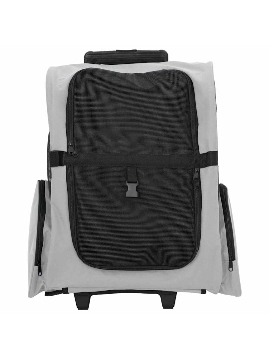Lemmikkikärryt 3-in-1 harmaa 48x32x57 cm oxford-kangas
