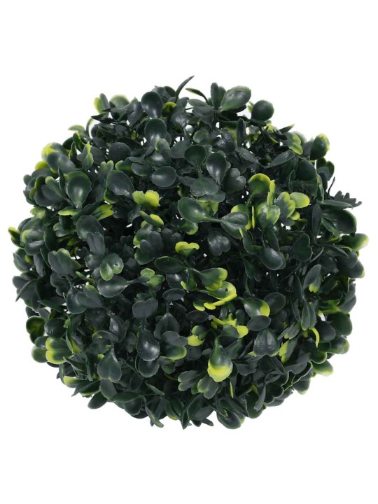 Keinotekoiset puksipuupallot led-valoilla 4 kpl vihreä 12 cm