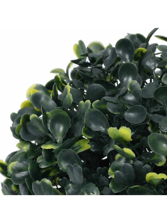 Keinotekoiset puksipuupallot led-valoilla 4 kpl vihreä 12 cm