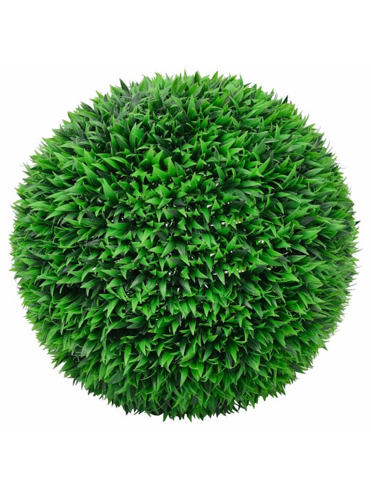 Keinotekoiset puksipuupallot led-valoilla 2 kpl vihreä 55 cm