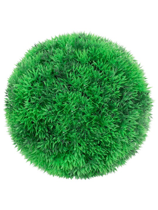 Keinotekoiset puksipuupallot led-valoilla 2 kpl vihreä 22 cm