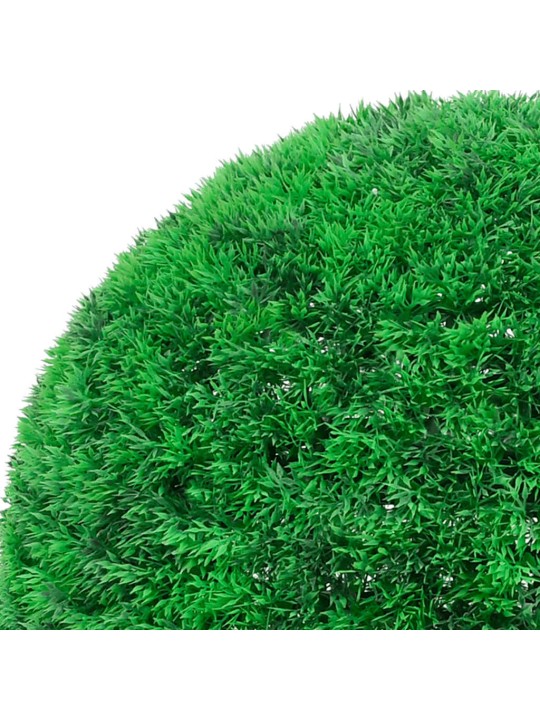 Keinotekoiset puksipuupallot led-valoilla 2 kpl vihreä 52 cm
