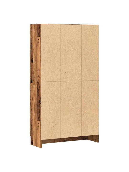 Kirjahylly vanha puu 82,5x30,5x150 cm lastulevy