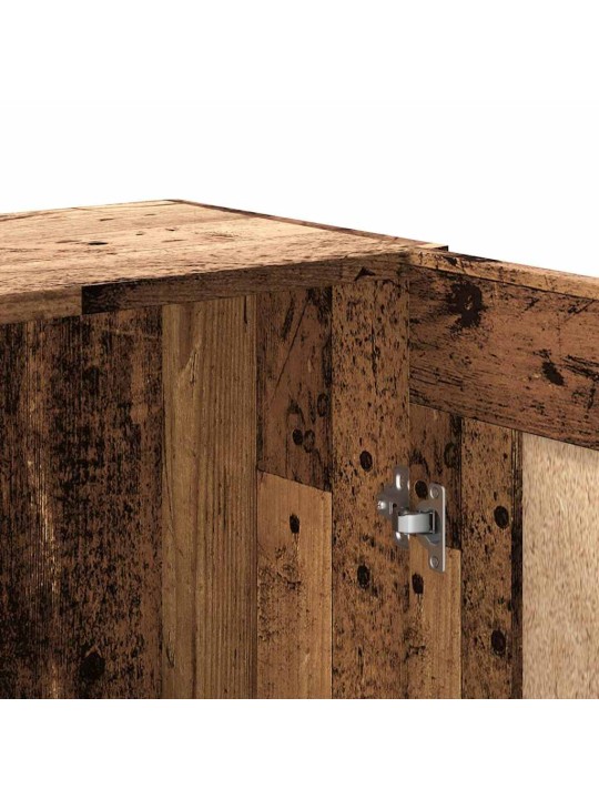 Kirjahylly vanha puu 82,5x30,5x150 cm lastulevy