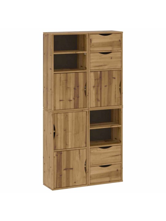 Sivukaapit 4 kpl odda, 40x24x79 cm massiivipuu mänty