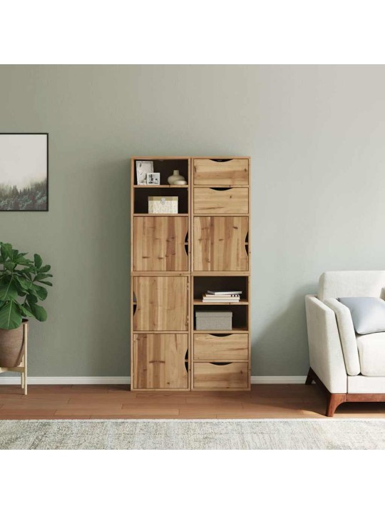 Sivukaapit 4 kpl odda, 40x24x79 cm massiivipuu mänty