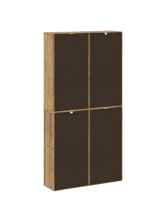 Sivukaapit 4 kpl odda, 40x24x79 cm massiivipuu mänty