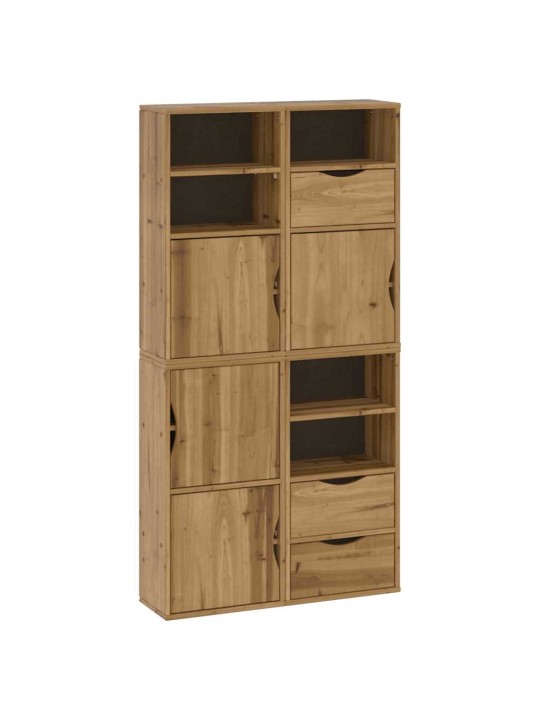 Sivukaapit 4 kpl odda, 40x24x79 cm massiivipuu mänty