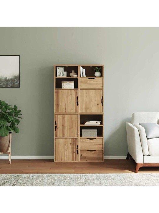 Sivukaapit 4 kpl odda, 40x24x79 cm massiivipuu mänty