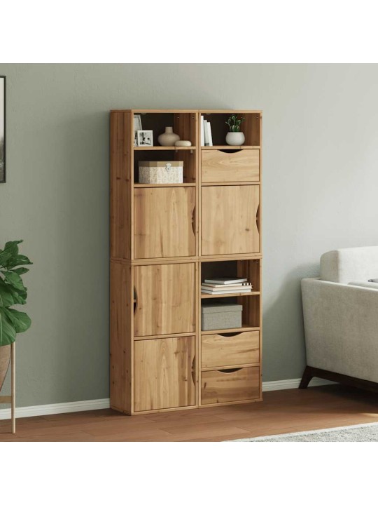 Sivukaapit 4 kpl odda, 40x24x79 cm massiivipuu mänty