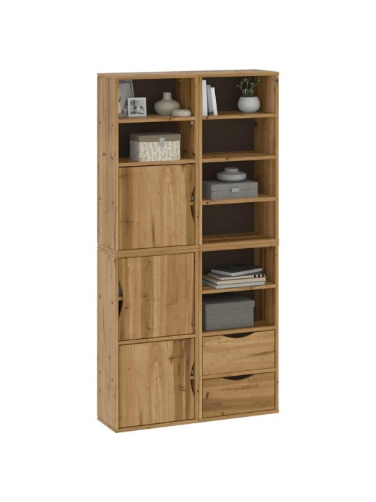 Sivukaapit 4 kpl odda, 40x24x79 cm massiivipuu mänty