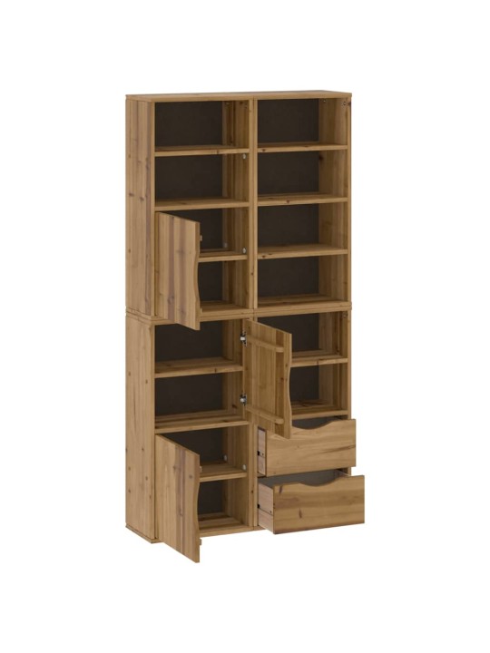 Sivukaapit 4 kpl odda, 40x24x79 cm massiivipuu mänty