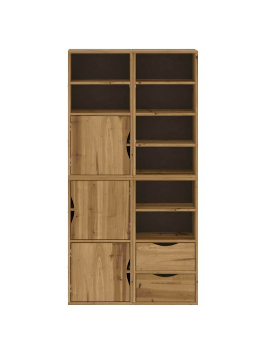 Sivukaapit 4 kpl odda, 40x24x79 cm massiivipuu mänty