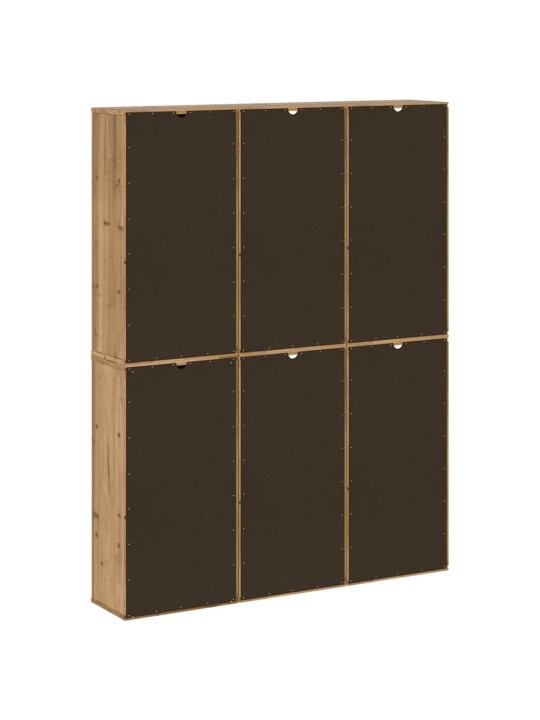 Sivukaapit 6 kpl odda, 40x24x79 cm massiivipuu mänty