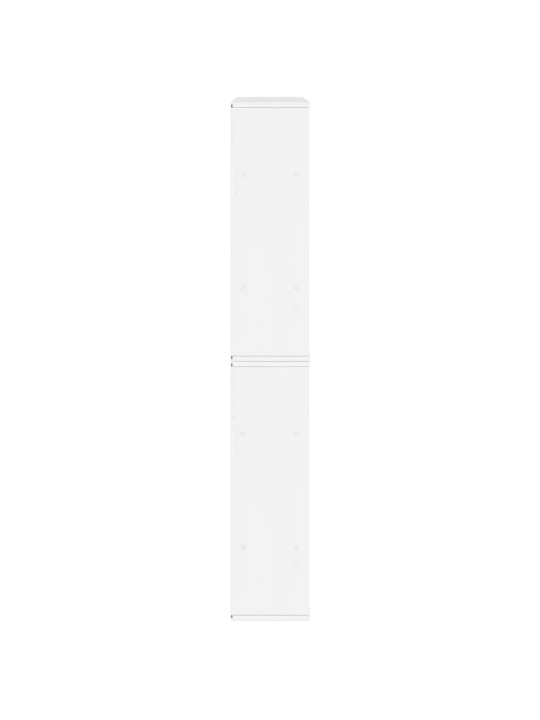 Sivukaapit 6 kpl odda, valkoinen, 40x24x79 cm massiivipuu mänty